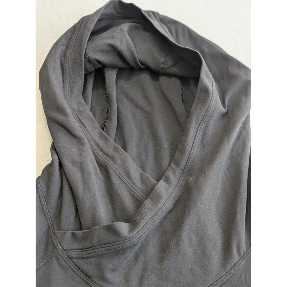Lululemon Women's Hoodie Starting Place Sweatshirt Pullover Pockets Black Size 8 - Picture 4 of 13